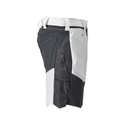 Shorts, light weight shorts, white/anthracite gray