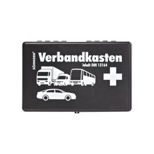 KU Black Car First Aid Kit with Standard Contents, DIN 13164