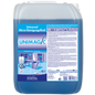 Ein 10-Liter-Behälter von Dr. Schnell UNIMAGIC der DR.SCHNELL GmbH & Co. KGaA verfügt über einen Griff und ein großes Etikett mit Produktinformationen, Anwendungshinweisen, Zertifizierungslogos und einer Reinigungswagengrafik.