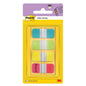 The Post-it® Index Strong Filing Tabs, Mini (15.8 mm x 38.1 mm) in Yellow, Red, Blue, and Green from 3M Deutschland GmbH come as 40 sticky tabs/dispenser (1 piece), ideal for organizing documents - a package with a plastic dispenser.