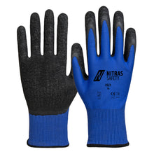 NITRAS nylon gloves, blue / black