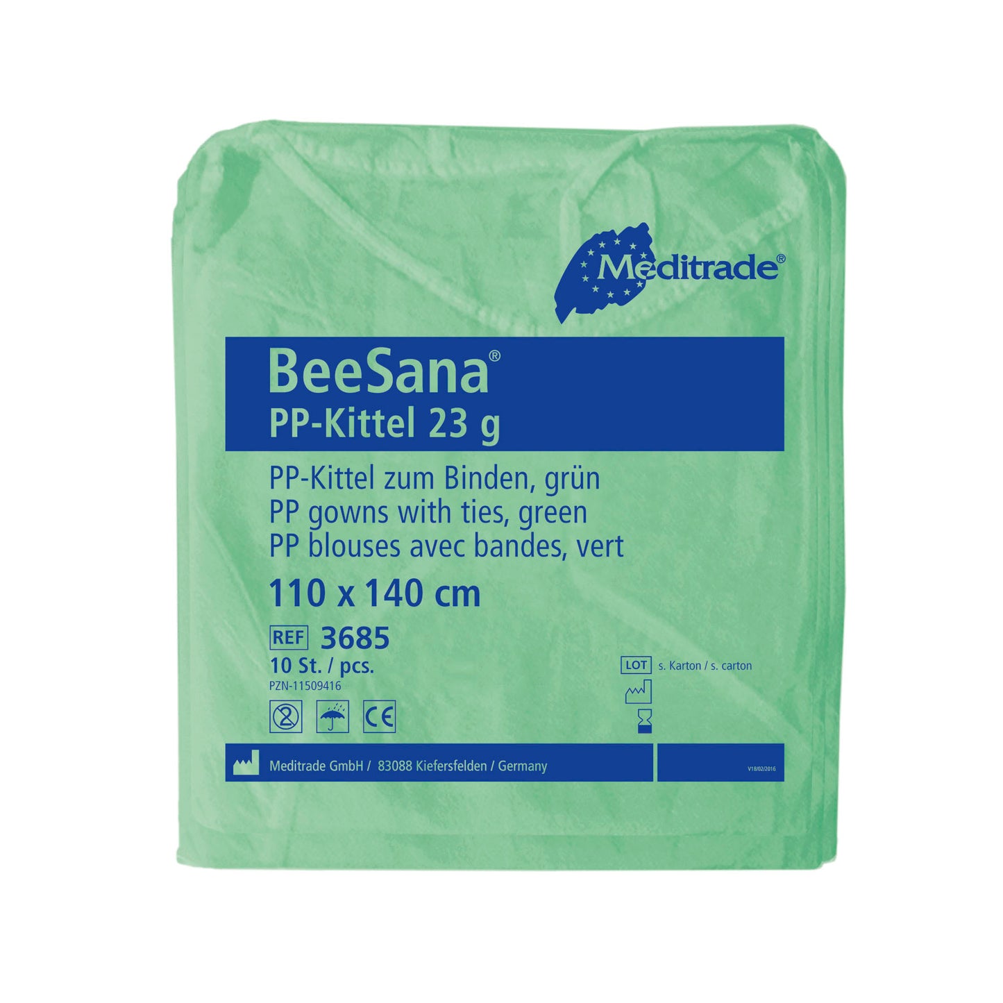 BeeSana® PP gown protective coat for staff and visitors 10 pack