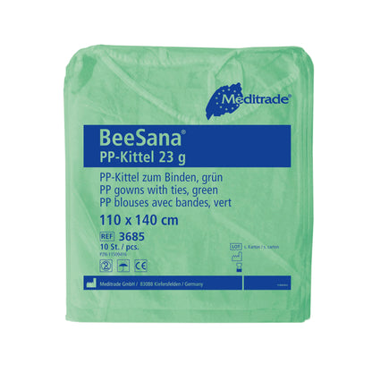 BeeSana® PP gown protective coat for staff and visitors 10 pack