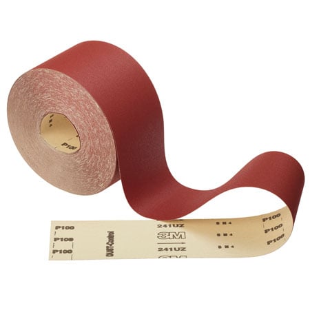 Rolla Sanding Páipéir 3M™ 241UZ, 115mm x 50m, P100 | Pacáiste (1 rolla)