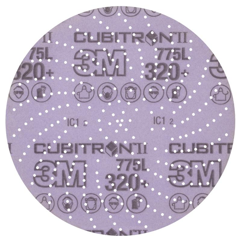 3M Xtract™ Cubitron™ II film disc 775L, 150mm, 320+, multihole | Pack (50 pieces)