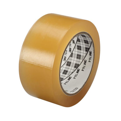 Téip PVC Sainchuspóireach 3M™ 764, Soiléir, 50mm x 33m, 0.13mm | Pacáiste (1 rolla)