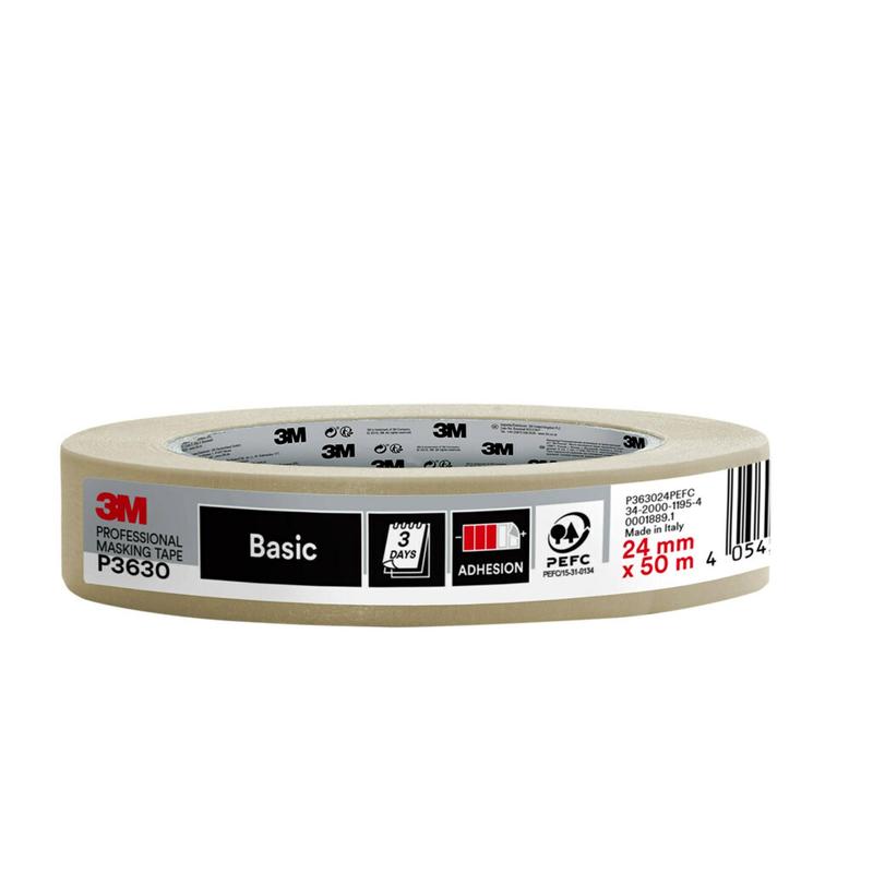 3M™ Painter's Masking Tape P3630, masking tape for precise painting work