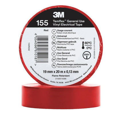 Téip Inslithe Vinyl 3M ™ Temflex™ 155 - 19mm x 20m