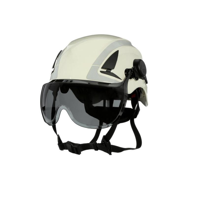 3M™ SecureFit™ Short Visor for X5, X5000 and X5500 Series Hard Hats, Gray, Anti-Fog/Anti-Scratch Coating, Polycarbonate, X5-SV02-CE | Pack (1 piece)