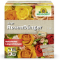 Eine 5 kg Kiste Neudorff Shop Azet RosenDünger zeigt Bilder von gelb, orange und rot blühenden Rosen. Natürlich und organisch, bietet es langfristige Nahrung für Ihre Rosen.