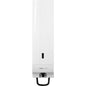 The CWS ParadiseLine Foam Soap Dispenser Foam Universal including White Panel is a wall-mounted dispenser with a black button and a viewing window for fill level indication - ideal for hygienic washrooms.