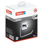 tesa EKKRO Toilet Paper Holder, chrome-plated, includes adhesive solution, without lid