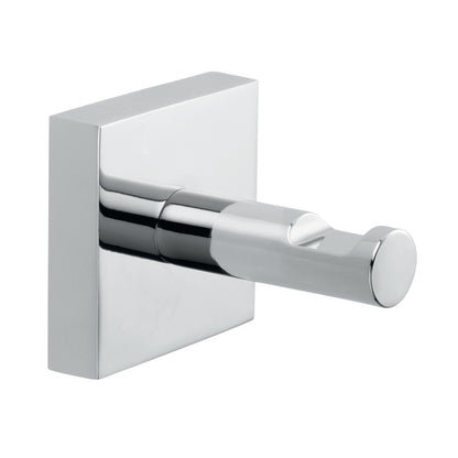 tesa Ekkro Coat Hook, Chrome-Plated, Includes Adhesive Solution