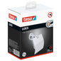 tesa Loxx Toilet Paper Holder with Lid, Chrome-Plated, Includes Adhesive Solution