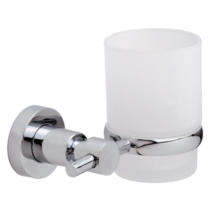 tesa Loxx Toothbrush Holder in Stainless Steel Finish, with Adhesive Solution