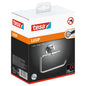 tesa Luup Toilet Paper Holder (without lid), chrome-plated, includes adhesive solution (without lid)