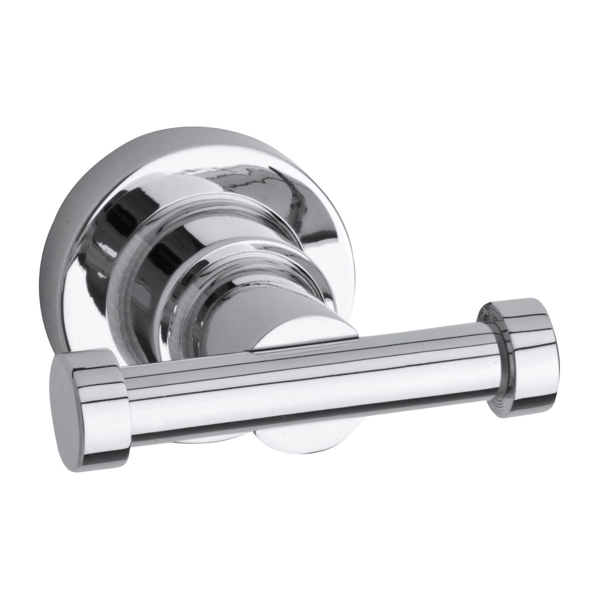 tesa Luup Designer Coat Hook, Chrome-Plated, Includes Adhesive Solution