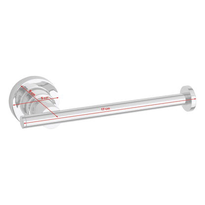 tesa Luup Replacement Roll Holder, Chrome-Plated, Includes Adhesive Solution – Dimensions