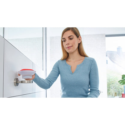 tesa MOON Wall-Mounted Soap Dish, Stainless Steel Look, Includes Adhesive Solution – Instructions for Use