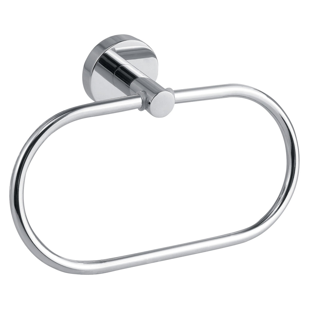 tesa SMOOZ Towel Ring, chrome-plated, includes adhesive solution
