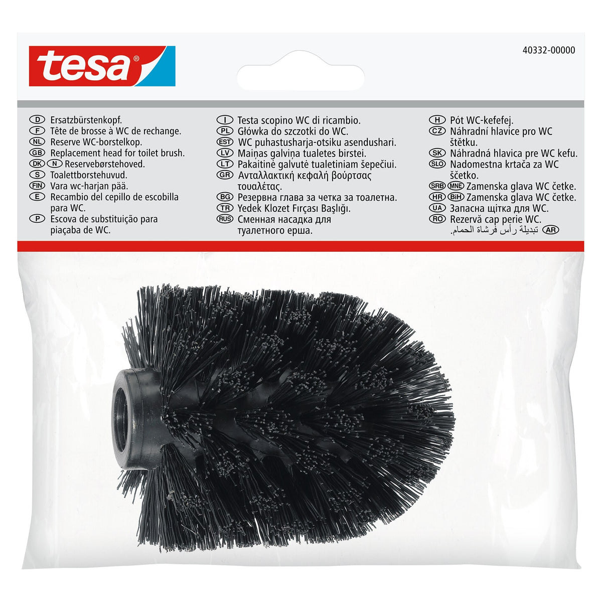 tesa Replacement Head for Toilet Brushes: Black, Deluxxe, Exxclusiv, Elegaant, Esteetic, Exxcellent, Nooblesse, Ekkro, Hukk, Klaam, Loxx, Luup, Moon, or Smooz