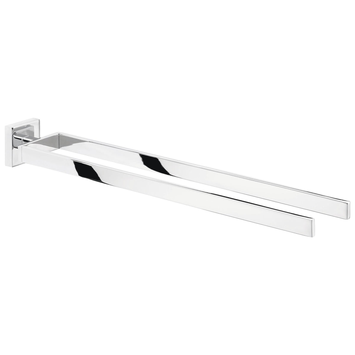 tesa DELUXXE Towel Rack, 2 Arms, with Adhesive Solution Included