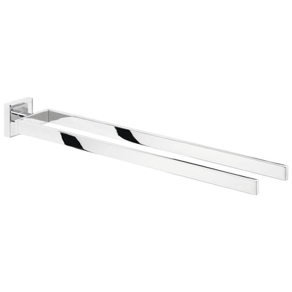 tesa DELUXXE Towel Rack, 2 Arms, with Adhesive Solution Included