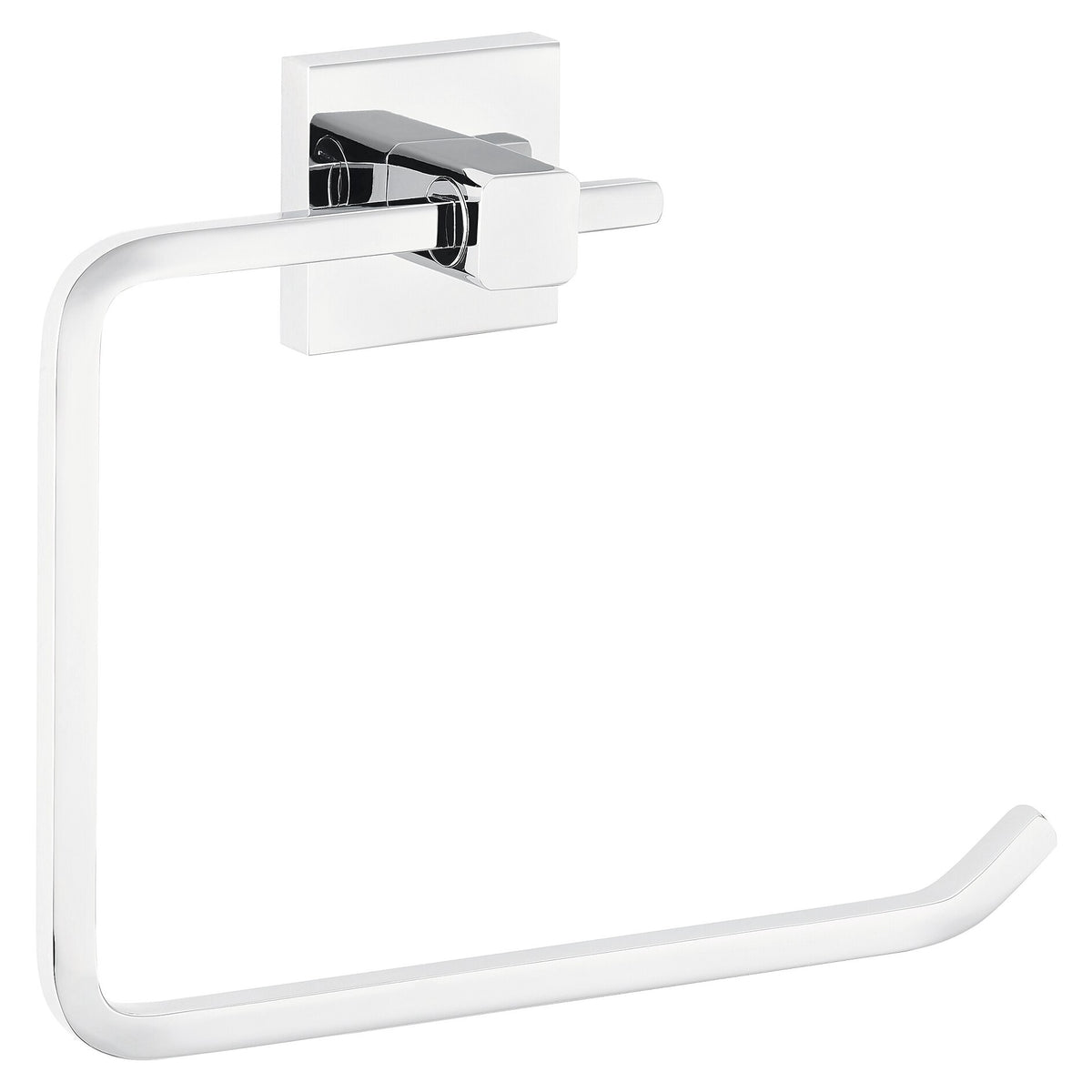 tesa DELUXXE Towel Ring, Metal, Chrome-Plated, Includes Adhesive Solution