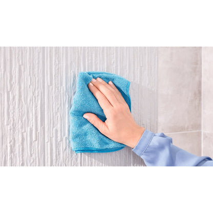 tesa EXXCLUSIV Double Wall Hook, Stainless Steel Look, Adhesive Solution – Application