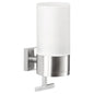 tesa EXXCLUSIV Soap Dispenser, Stainless Steel Look, Includes Adhesive Solution