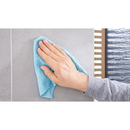 tesa Exxcellent Toilet Paper Holder with Lid, Metal, Chrome-Plated, Includes Adhesive Solution – Instructions for Use