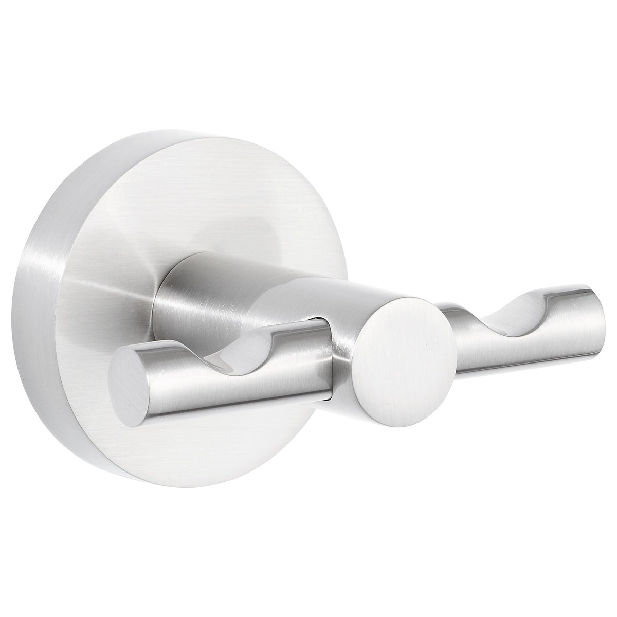 tesa Nooblesse Double-Sided Adhesive Hooks, Stainless Steel Finish, Includes Adhesive Solution