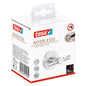 tesa Nooblesse Double-Sided Adhesive Hooks, Stainless Steel Finish, Includes Adhesive Solution