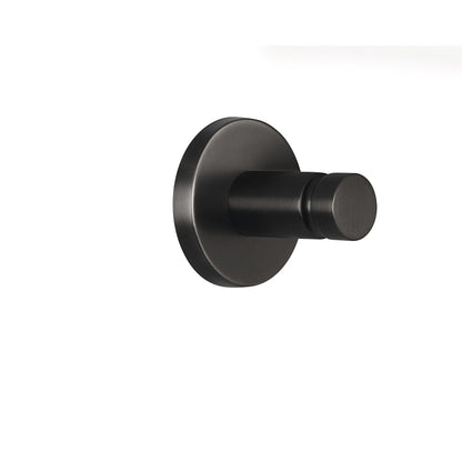 tesa MOON Graphite Towel Hook, Self-Adhesive, Metal with PVD Coating