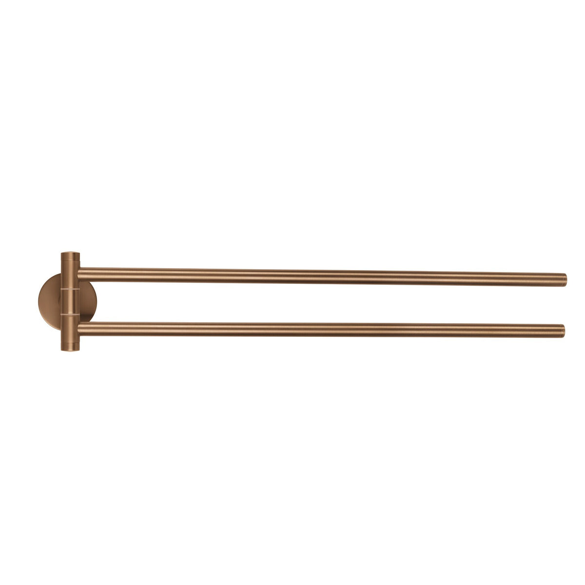 tesa MOON Bronze Two-Arm Towel Rack, Self-Adhesive, PVD-Coated Metal