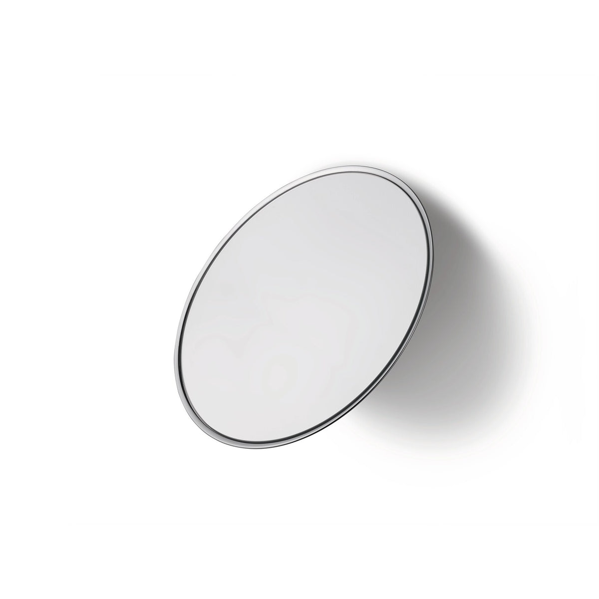 tesa VISIOON Cosmetic Mirror with Ball Joint, Self-Adhesive, Chrome-Plated Brass