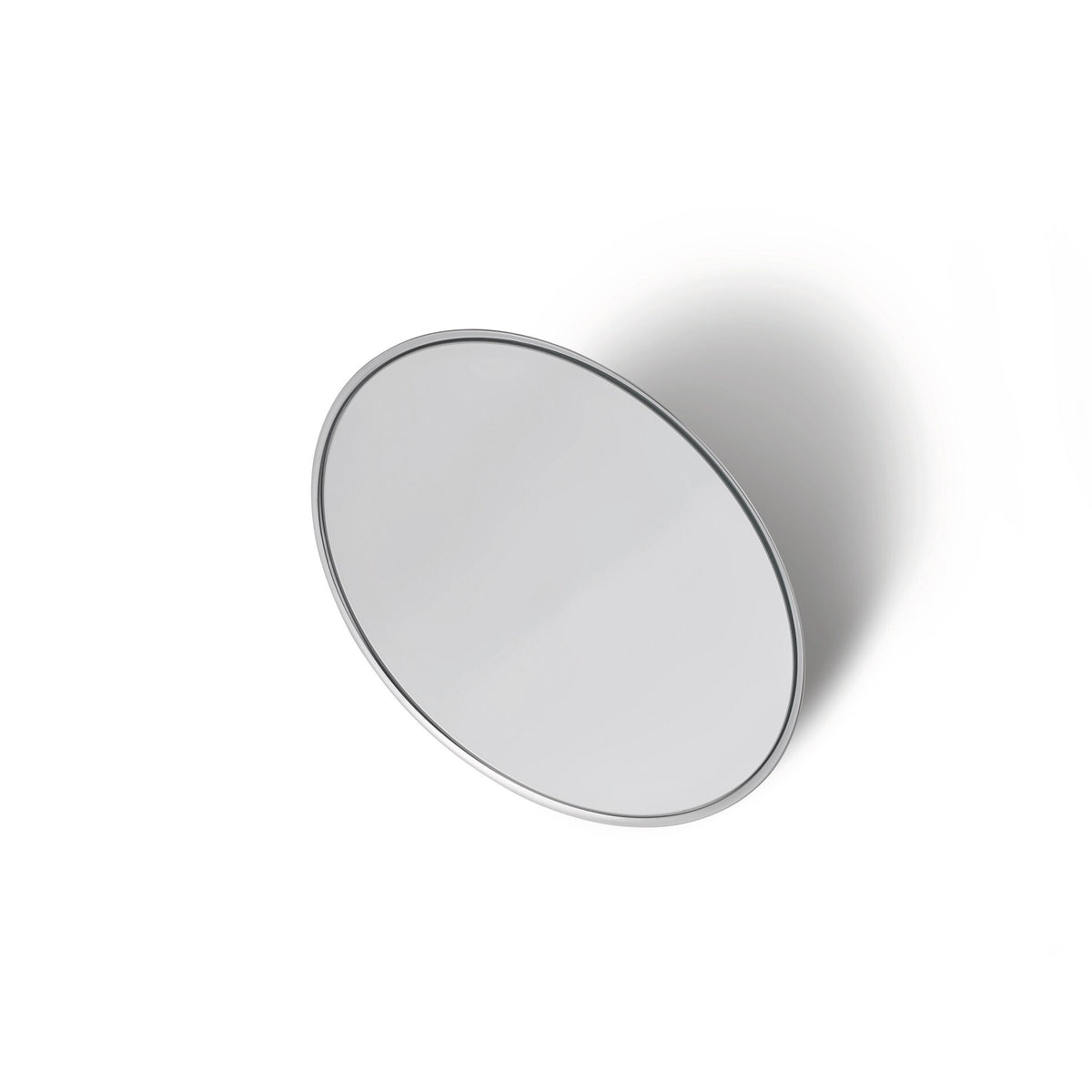 tesa VISIOON Cosmetic Mirror with Ball Joint, Self-Adhesive, Chrome-Plated Brass