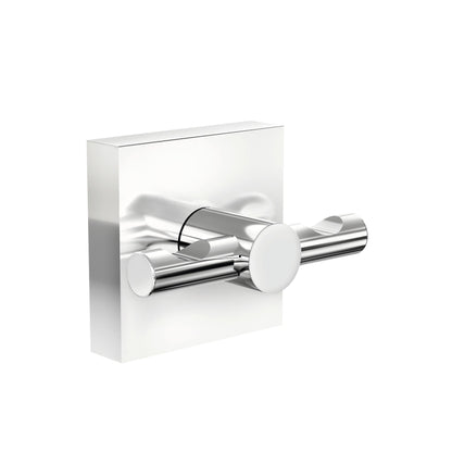 tesa EKKRO Bathrobe Hook, Self-Adhesive, Chrome-Plated Metal
