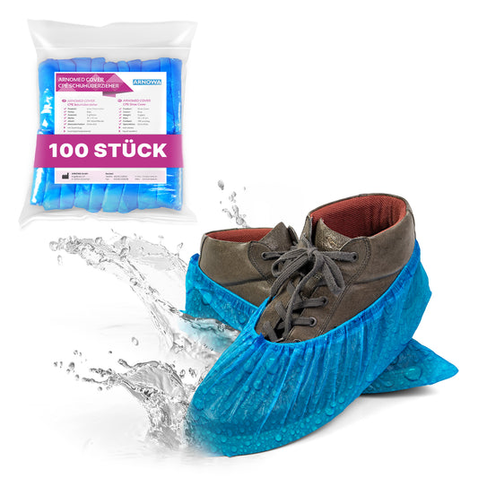 ARNOMED Xtra Strong CPE Shoe Covers Waterproof Disposable | Bag (100 pieces)