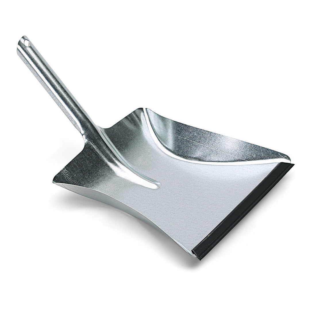 Die Nölle Profi Brush Kehrschaufel Metall verzinkt mit Düllgriff (39x24 cm) von Nölle Profi Brush Bürsten- & Pinseltechnik e.K. ist mit einem schwarzen Gummirand versehen und eignet sich hervorragend zum effizienten Auffangen von Staub und Schutt.