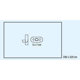 FD PP extremity cloth 200x320* 5x7* crepe wrap | Pack (11 pieces)