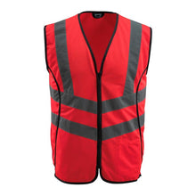 MASCOT® Wingate traffic vest, hi-vis red