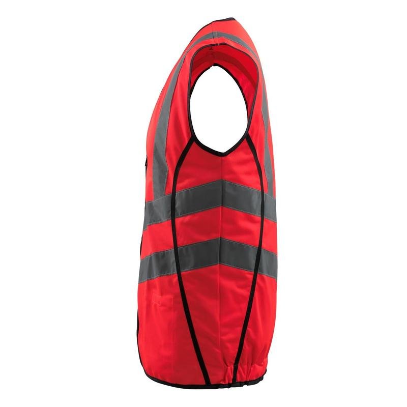 MASCOT® Wingate traffic vest, hi-vis red