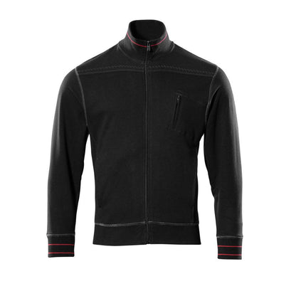 MASCOT® Chania sweatshirt with zip, black
