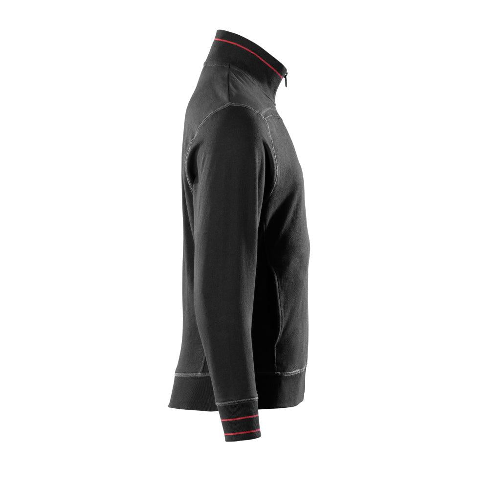 MASCOT® Chania sweatshirt with zip, black