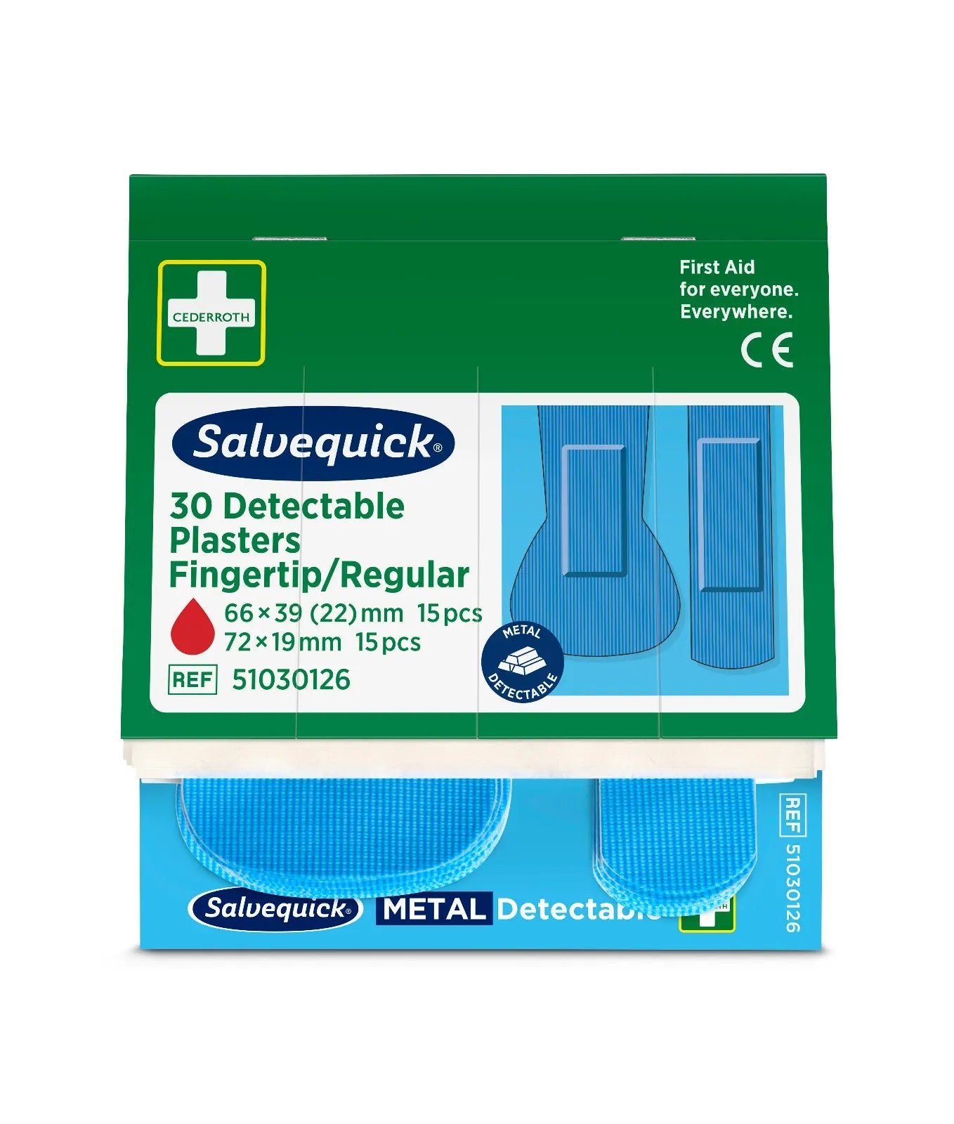 Fingertip/standard blue, 30 per refill | Pack (30 pieces)