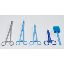 Stick holder forceps 24 cm, P66 blue | Pack (66 pieces)