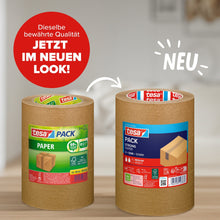 tesapack STRONG PAPER, 50 m x 50 mm, chamois, im Tower – Produktmerkmale
