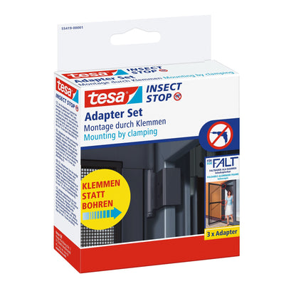 tesa Adapter for FALT Aluminum Clip-On Frames, Telescopic, Anthracite