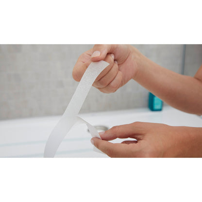 tesa Anti-Slip Tape for Bathrooms & Showers, 5 m x 25 mm, Clear – Application